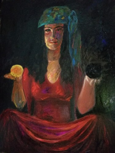 Peinture intitulée "Choise" par Margarita Makarova, Œuvre d'art originale, Huile