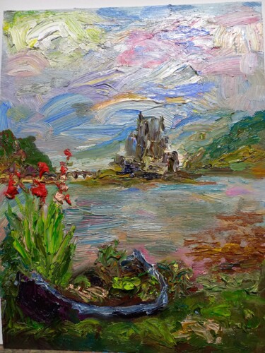 Painting titled "#eileandonancastle…" by Margarita Makarova, Original Artwork, Oil