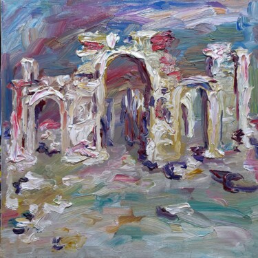 Malerei mit dem Titel "#Palmyra #oiloncanv…" von Margarita Makarova, Original-Kunstwerk, Öl