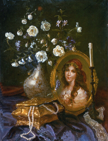 Painting titled "Gypsy" by Margarita Makarova, Original Artwork, Oil