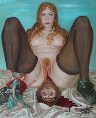 Картина под названием "God1" - Margarita Makarova, Подлинное произведение искусства, Масло