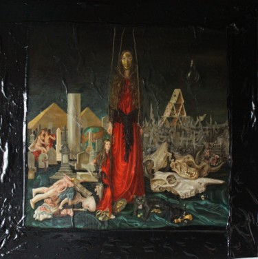 Painting titled "Пузырящийся мир" by Margarita Makarova, Original Artwork, Oil