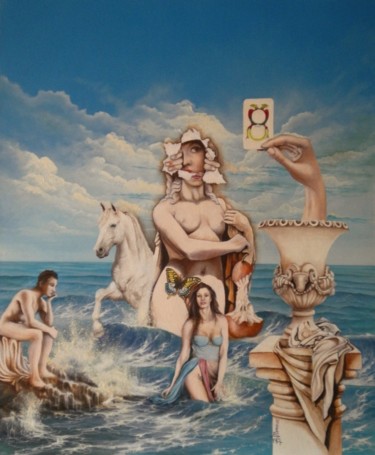 Pittura intitolato "afitrite-in-cerca-d…" da Marco M. Boschetti, Opera d'arte originale, Olio