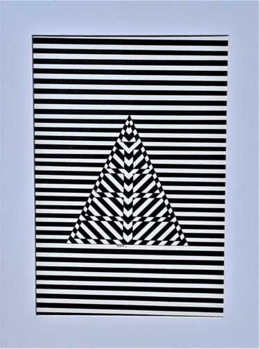 Σχέδιο με τίτλο "Distortion" από Mmm, Αυθεντικά έργα τέχνης, Μαρκαδόρος