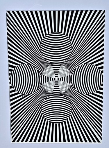 Σχέδιο με τίτλο "Psycho Flower" από Mmm, Αυθεντικά έργα τέχνης, Μαρκαδόρος