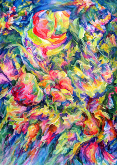 Картина под названием "The Awakening 4." - Maya Bukhin, Подлинное произведение искусства, Масло