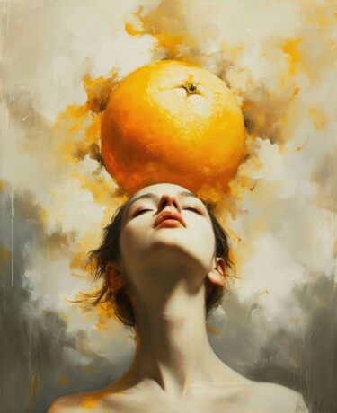 Digitale Kunst mit dem Titel "The Fruit of Happin…" von Moaiart, Original-Kunstwerk, Digitale Malerei