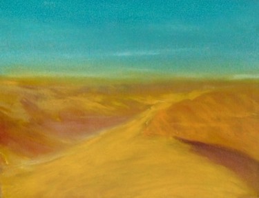 Картина под названием "Dessert sand" - Mociart, Подлинное произведение искусства, Масло