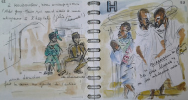 Dessin intitulée "Car-Burkina-044" par Mockye, Œuvre d'art originale, Encre