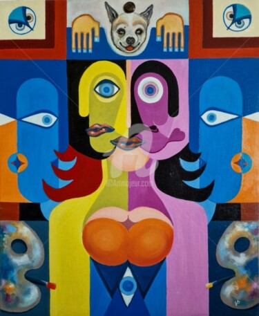 Pintura titulada "Ex machina" por Modern Art, Obra de arte original, Oleo