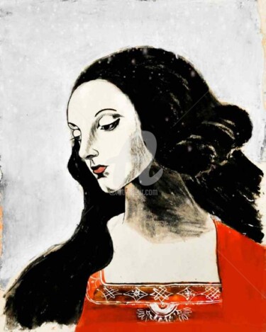 Pittura intitolato "Mona Lisa" da Modern Art, Opera d'arte originale, Olio