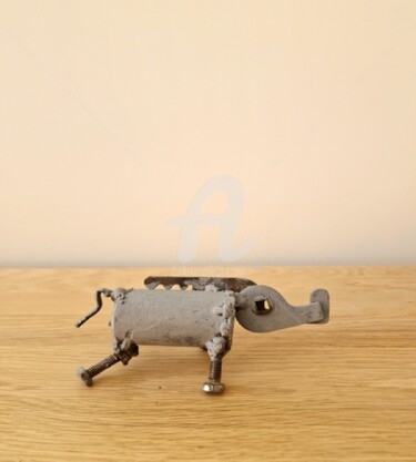 Sculpture titled "Anteater" by Modern Art, Original Artwork, Metals