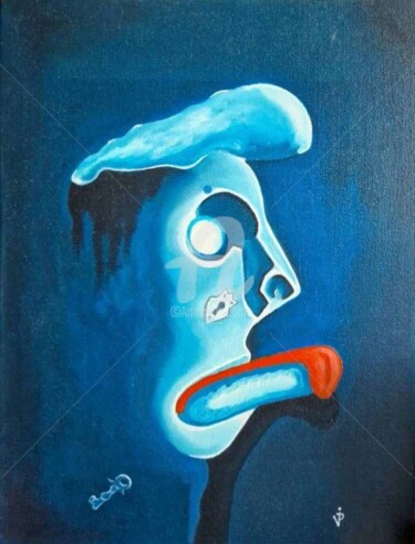 Painting titled "Ghost whisperer 2" by Modern Art, Original Artwork, Oil
