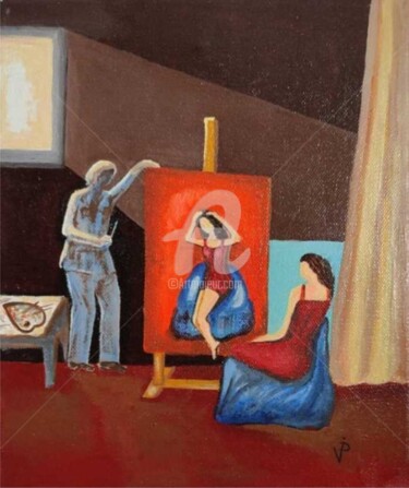 Malarstwo zatytułowany „Magic of painting” autorstwa Modern Art, Oryginalna praca, Olej