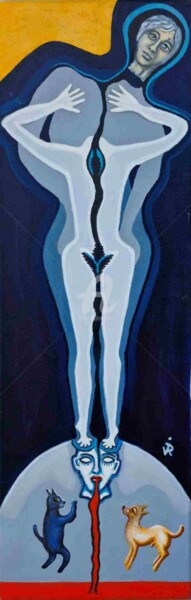 "Cosmos souls" başlıklı Tablo Modern Art tarafından, Orijinal sanat, Petrol