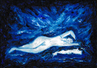 Peinture intitulée "La naissance de Vén…" par Modka, Œuvre d'art originale, Huile