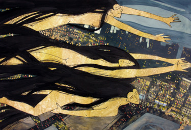 Картина под названием "После бала" - Таисия Менигечева, Подлинное произведение искусства, Акварель