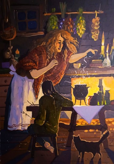 Ζωγραφική με τίτλο "Волшебник Земноморь…" από Таисия Менигечева, Αυθεντικά έργα τέχνης, Ακουαρέλα
