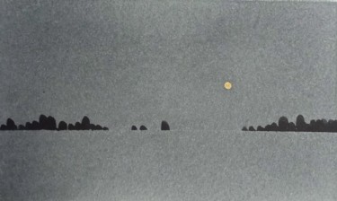 Картина под названием "Пепел ночных полей" - Таисия Менигечева, Подлинное произведение искусства, Акварель
