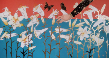 Pintura titulada "Majority" por Taisiia Menigecheva, Obra de arte original, Acrílico Montado en Bastidor de camilla de madera