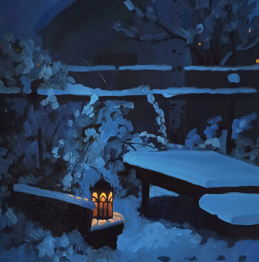 Картина под названием "Нарния" - Таисия Менигечева, Подлинное произведение искусства, Масло Установлен на Деревянная рама дл…