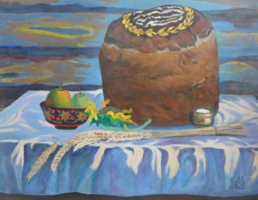 Картина под названием "Loaf" - Moesey Li, Подлинное произведение искусства, Масло