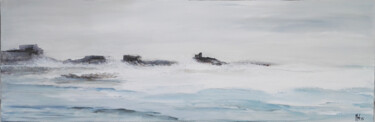 Peinture intitulée "Mer blanche" par Mof, Œuvre d'art originale, Acrylique