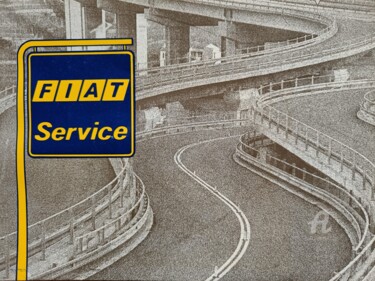 "Fiat Service, insta…" başlıklı Tablo Mogio tarafından, Orijinal sanat, Akrilik