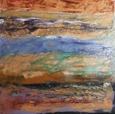 Painting titled "rivages" by Monik Guevel, Original Artwork