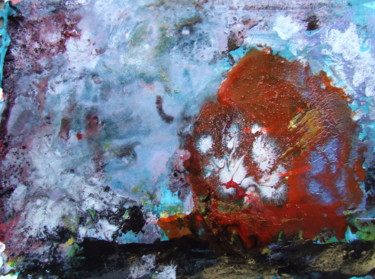 Peinture intitulée "nébuleuse" par Monik Guevel, Œuvre d'art originale, Émail