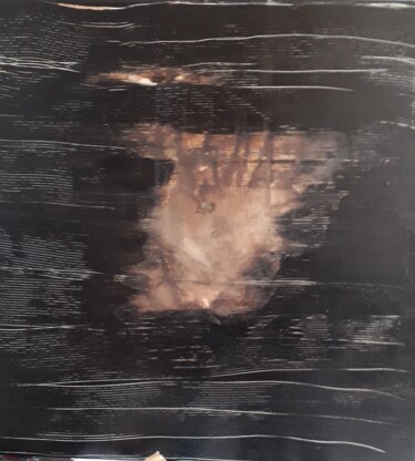 Malerei mit dem Titel "ombre" von Monik Guevel, Original-Kunstwerk, Acryl