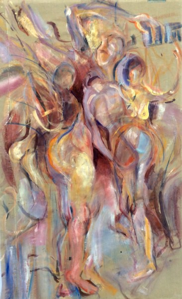 Malerei mit dem Titel "Tanz" von Monika Hagenbucher, Original-Kunstwerk, Acryl