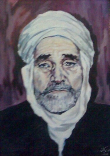 Painting titled "Limam-Hadj-Tayeb-Ma…" by Mohamed Berkane, Original Artwork, Oil