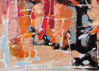 Pittura intitolato "Confusion" da Mohamed Berkane, Opera d'arte originale, Olio