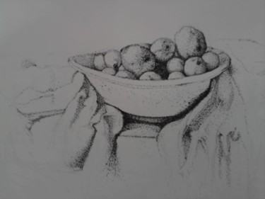 Drawing titled "fruit" by Moumouh, Original Artwork