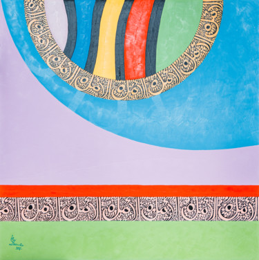 Peinture intitulée "Lumière.." par Mohamed Zouari, Œuvre d'art originale, Huile