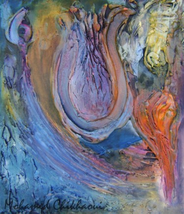 Peinture intitulée "intestins.jpg" par Mohamed Chikhaoui, Œuvre d'art originale