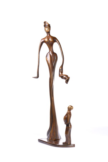 Sculpture intitulée "La corne d'abondance" par M. Grine, Œuvre d'art originale