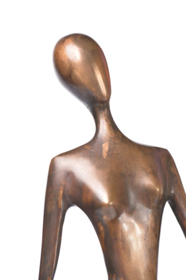 Sculpture intitulée "Rêveuse" par M. Grine, Œuvre d'art originale, Bronze