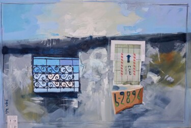 Malarstwo zatytułowany „Exit 2, tout ce qu’…” autorstwa Mohammed محمد Baba بابة, Oryginalna praca, Akryl Zamontowany na Drew…