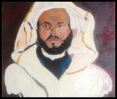 Malarstwo zatytułowany „Mohammed el korri…” autorstwa Mohammed Rachid Iraqi, Oryginalna praca