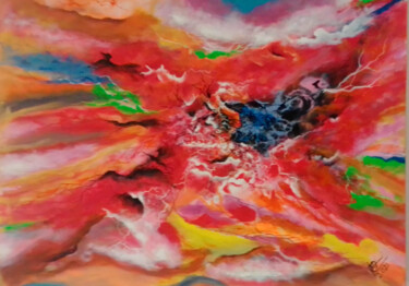 Painting titled "Turmoil" by Moin Uddin, Original Artwork, Acrylic