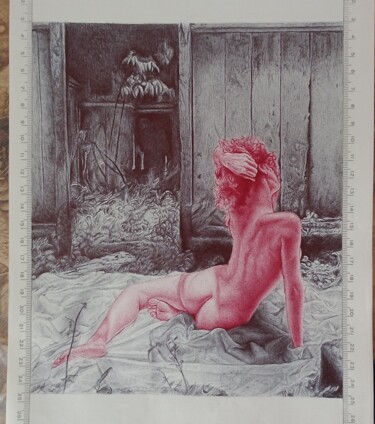 Drawing titled "Liriovalente" by M.Arte, Original Artwork, Ink