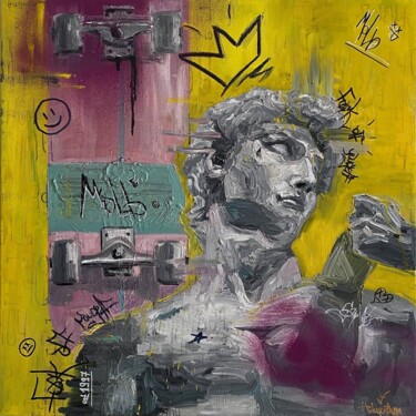 Картина под названием "DAVID MICHELANGELO" - Моль, Подлинное произведение искусства, Масло