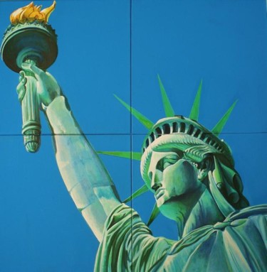 Peinture intitulée "liberté" par Yves Molac, Œuvre d'art originale, Autre