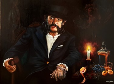 Painting titled "Lemmy" by Viktoriia Molchanova, Original Artwork, Oil