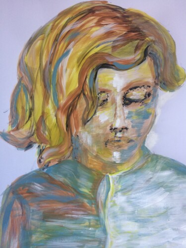 Painting titled "Daphne" by Molcum, Original Artwork, Acrylic