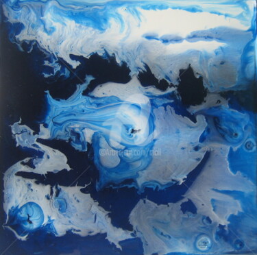 Painting titled "Iceberg" by Jean-Marie Moll, Original Artwork, Lacquer