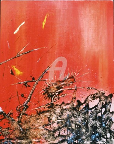 Peinture intitulée "Décembre 2004" par Jean-Marie Moll, Œuvre d'art originale, Huile
