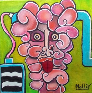 Painting titled "MUTOX" by Sylvain Guillot (Molley), Original Artwork, Oil